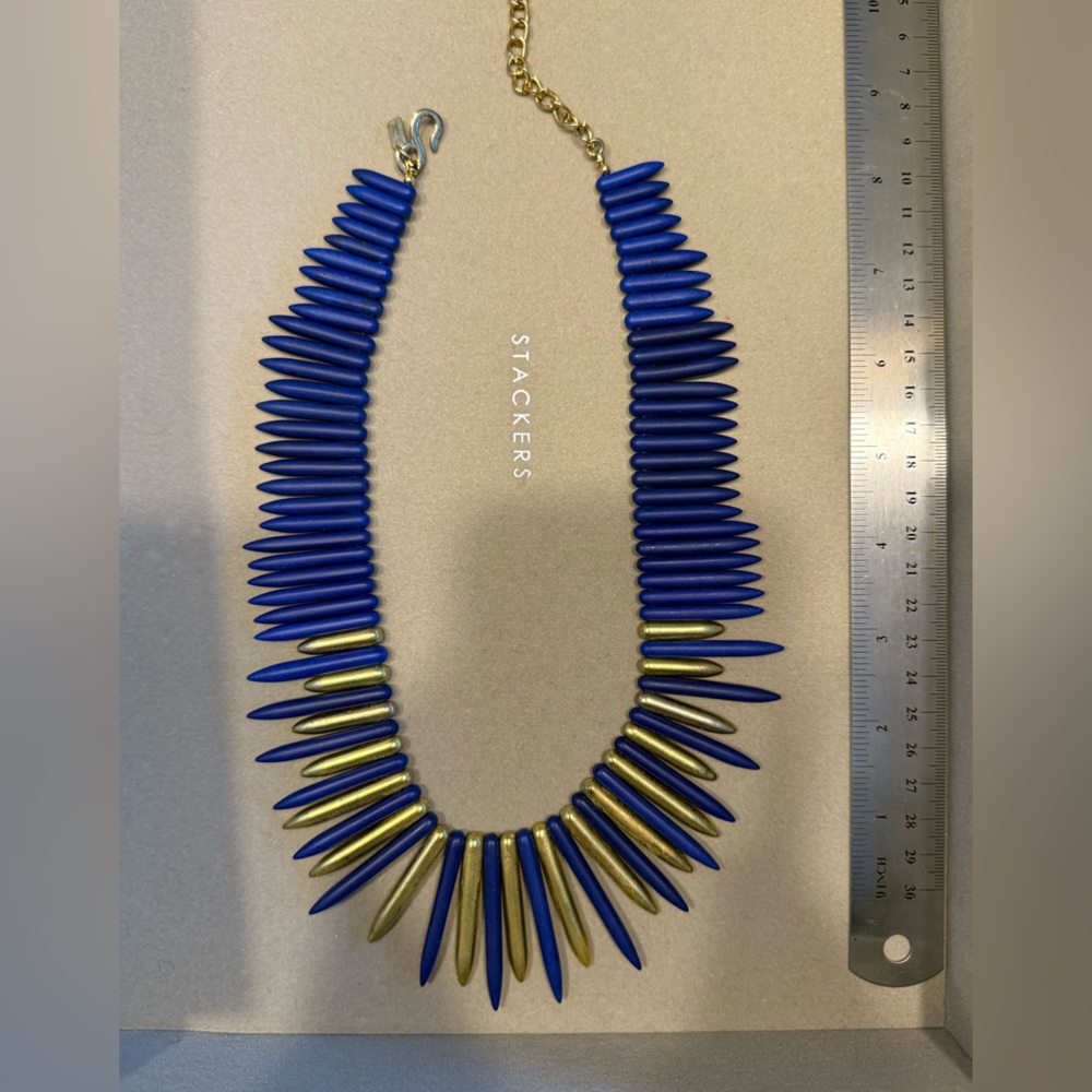 Blue and Gold Necklace
